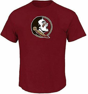 Florida State Seminoles Herren Crimson Team Logo College Kurzarm T-Shirt