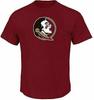 Florida State Seminoles Men's Crimson Team Logo College Short Sleeve T Shirt