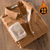Nuova Camicia Spessa e in Pile da Uomo Casual e Semplice con Puro Cotone Calda Calda Camicia da Giovane