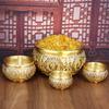 Eight Blessings Copper Golden Toad Treasure Bowl Home Office Craft Ornament Wholesale One Piece Dropshipp