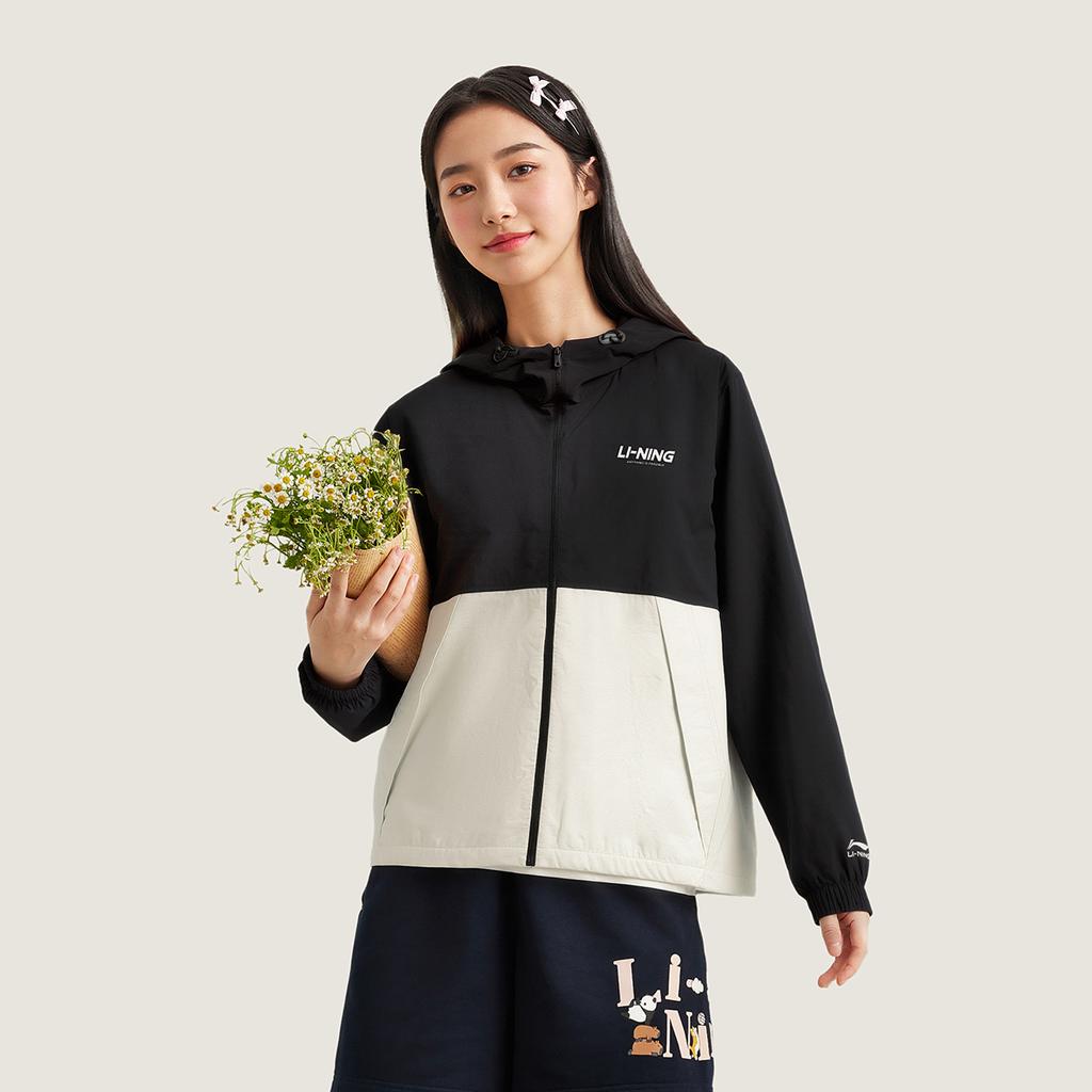 Li Ning Sports Lifestyle Series Fleece Lined Warm Comfortable Simple Hooded Zipper Casual Windbreaker Men Outerwear AFDVG11-4