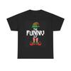 The Funny Elf Tshirt Cute Christmas Holidays Time Winter Unisex Heavy Cotton Tee