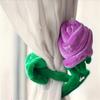 Simulation Plush Rose Assorted Colors Rose Long Flexible Stem for Decoration