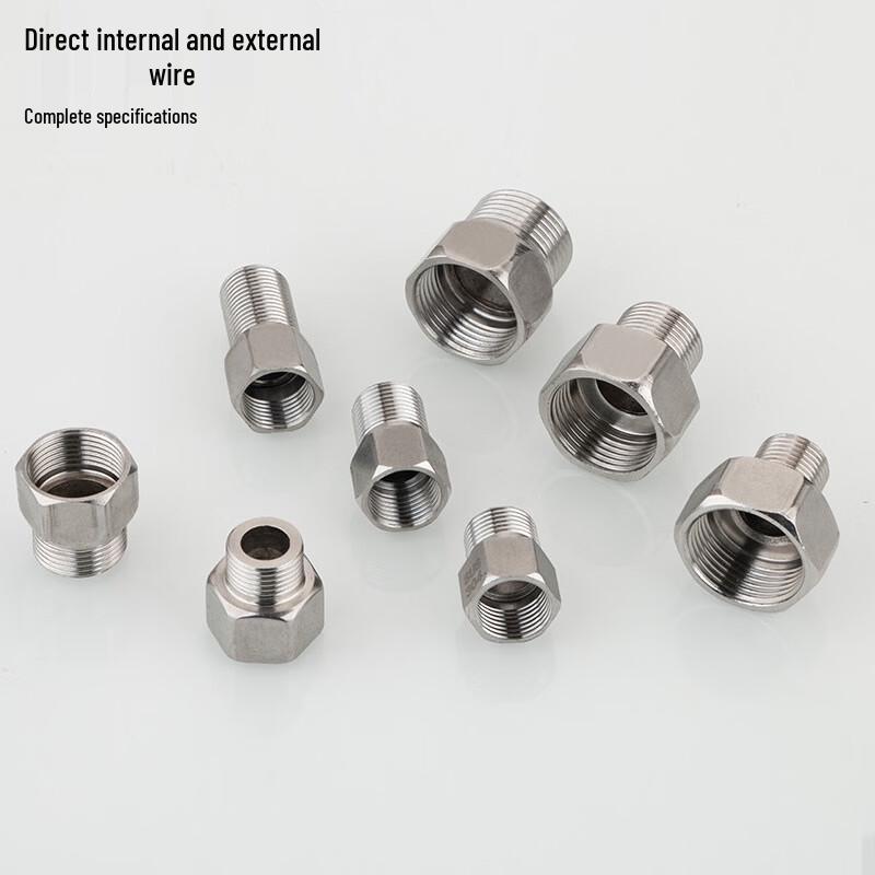 JUYUAN 304 Stainless Steel Male-Female Thread Pipe Fitting, PN63