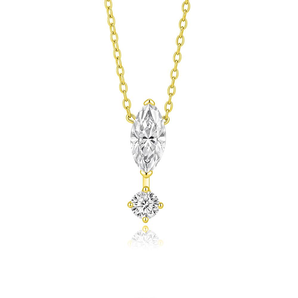 S925 Sterling Silver Moissanite Cross Pendant Clavicle Necklace for Women Luxury Sparkling Fine Jewelry Gift