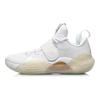 Li Ning All City 8 All City Cushioning Slip Resistant Abrasion Resistant Rebound Low top Basketball Shoes Men's White ABAQ069-4