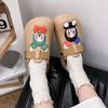 Cute cartoon bag head summer cool slippers women's indoor home non-slip can be worn outside cool slippers women 2025 new