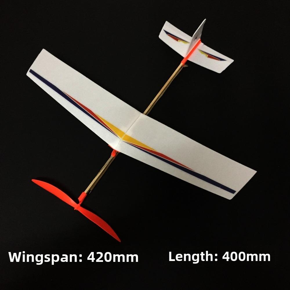 

Ligthweight Rubber Band Powered Helicopter Popular Students Flight Competition for Kids Outdoor 3