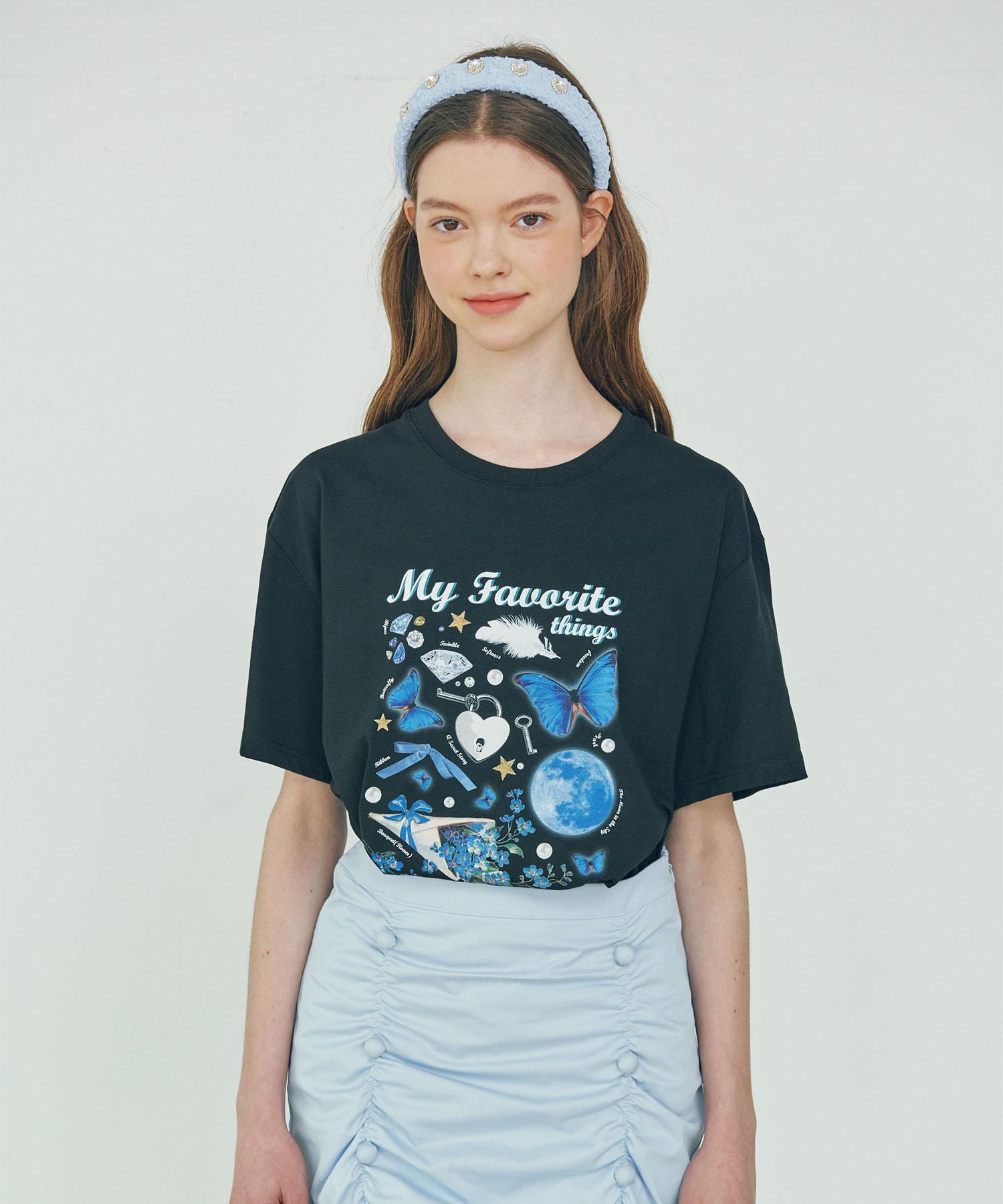 Lulu Shoes My Favorite Things T-Shirt - Black Free