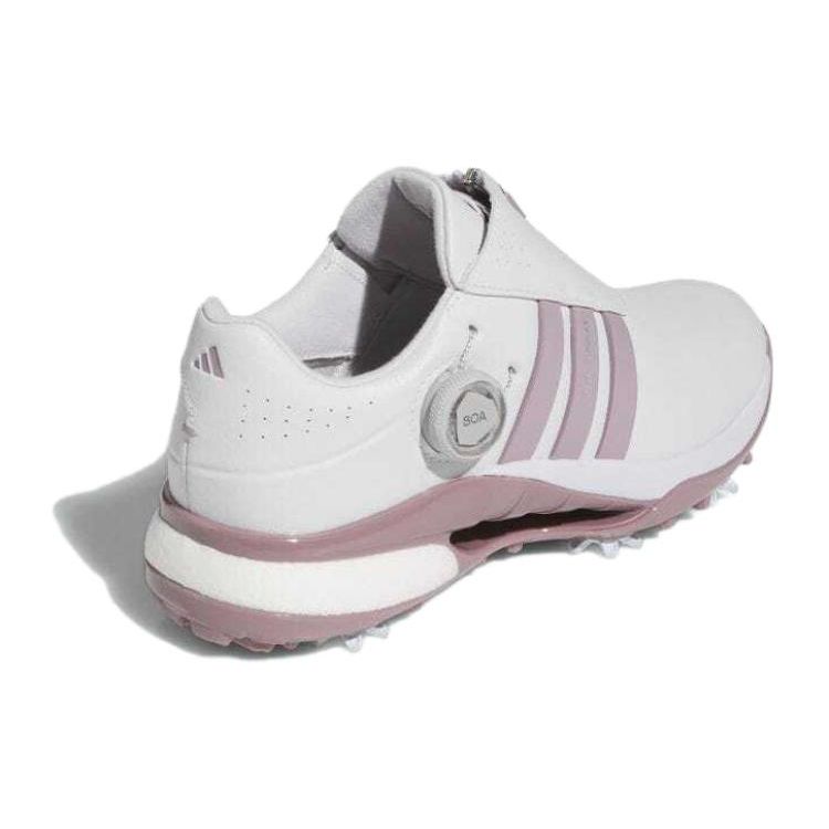 adidas Tour360 Bequeme Vielseitige Stoßdämpfende Strapazierfähige Low-Top Golfschuhe Damen Golfschuhe Lila Weiß IG8122