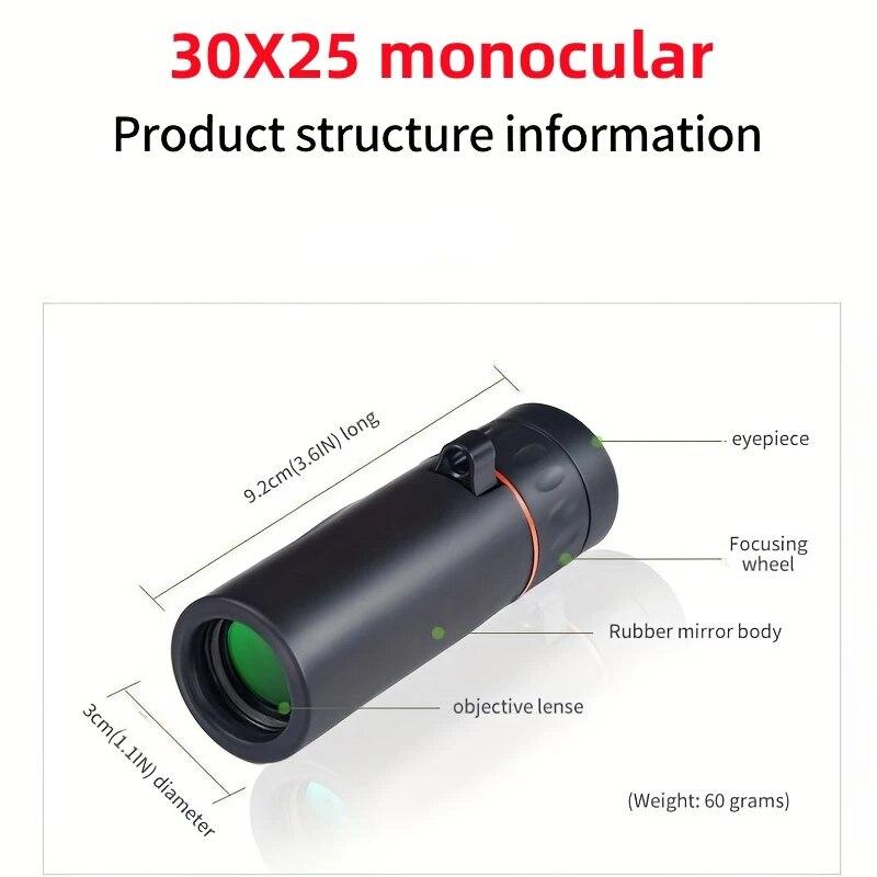 5000x25 50000m Zoom BAK4 HD Telescope Professional Powerful Binoculars Long Range Portable Monocular Optics for Camping Outdoor