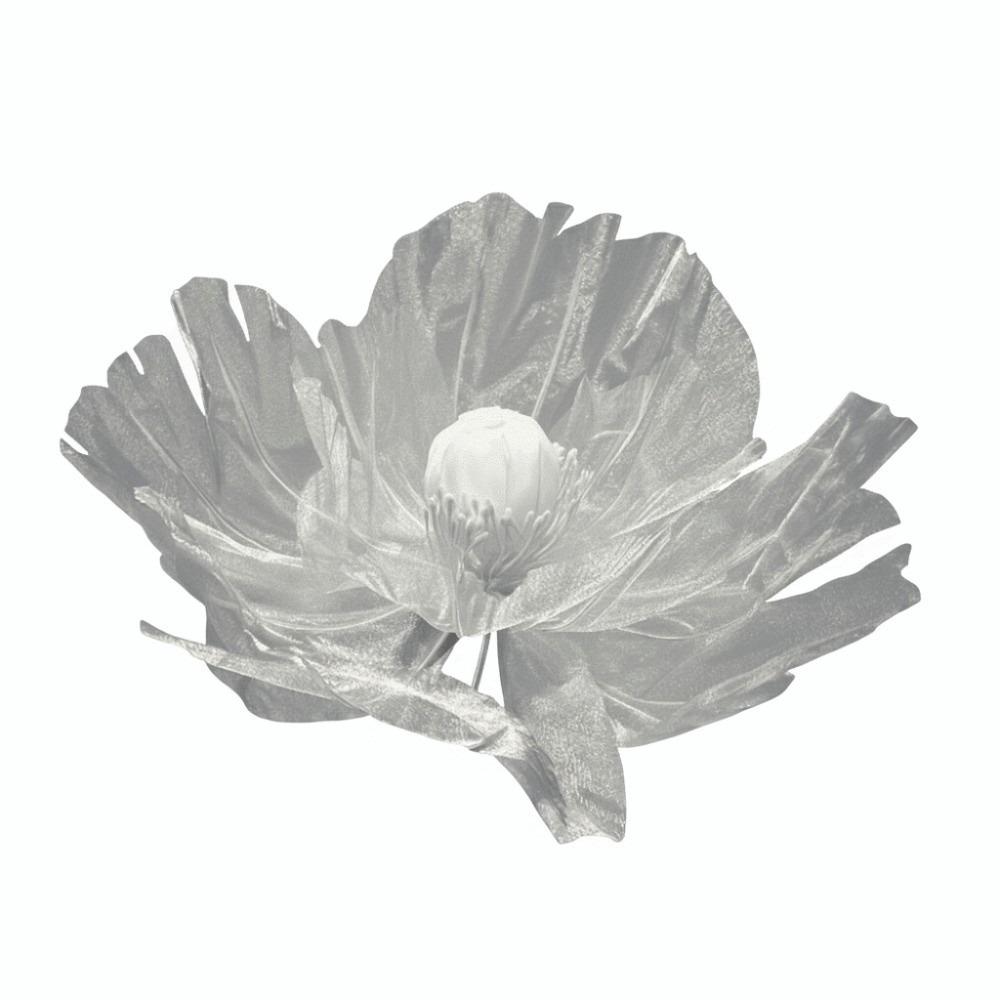 Single Flower Head Simulated Flower Silk Mesh Yarn Large Poppy Silk Screen Flower Beautiful Decoration Stand Props