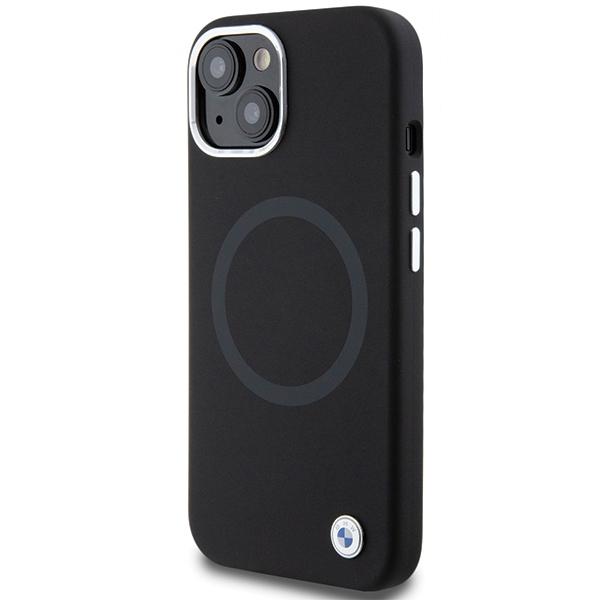 BMW BMHMP15MSILBK2 iPhone 15 Plus / 14 Plus 6.7" black/black Signature Liquid Silicone MagSafe