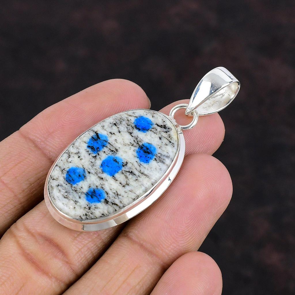 Wisiorek K2 Jasper Prawdziwa biżuteria z kamieni szlachetnych Wisiorek ze srebra próby 925 Ręcznie robiony wisiorek K2 Jasper Biżuteria Rocznica Prezent Dla Matki Prosty Wisiorek