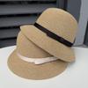 Fine Papyrus Woven Sun Hat Summer Simple Straw Hat Women Hepburn Wind Beach Vacation Breathable Beach Hat