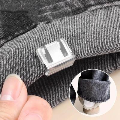 1/4Pcs Trouser Shortening Anti Sliding Clip Multi Function No Sew Clip Long Pants