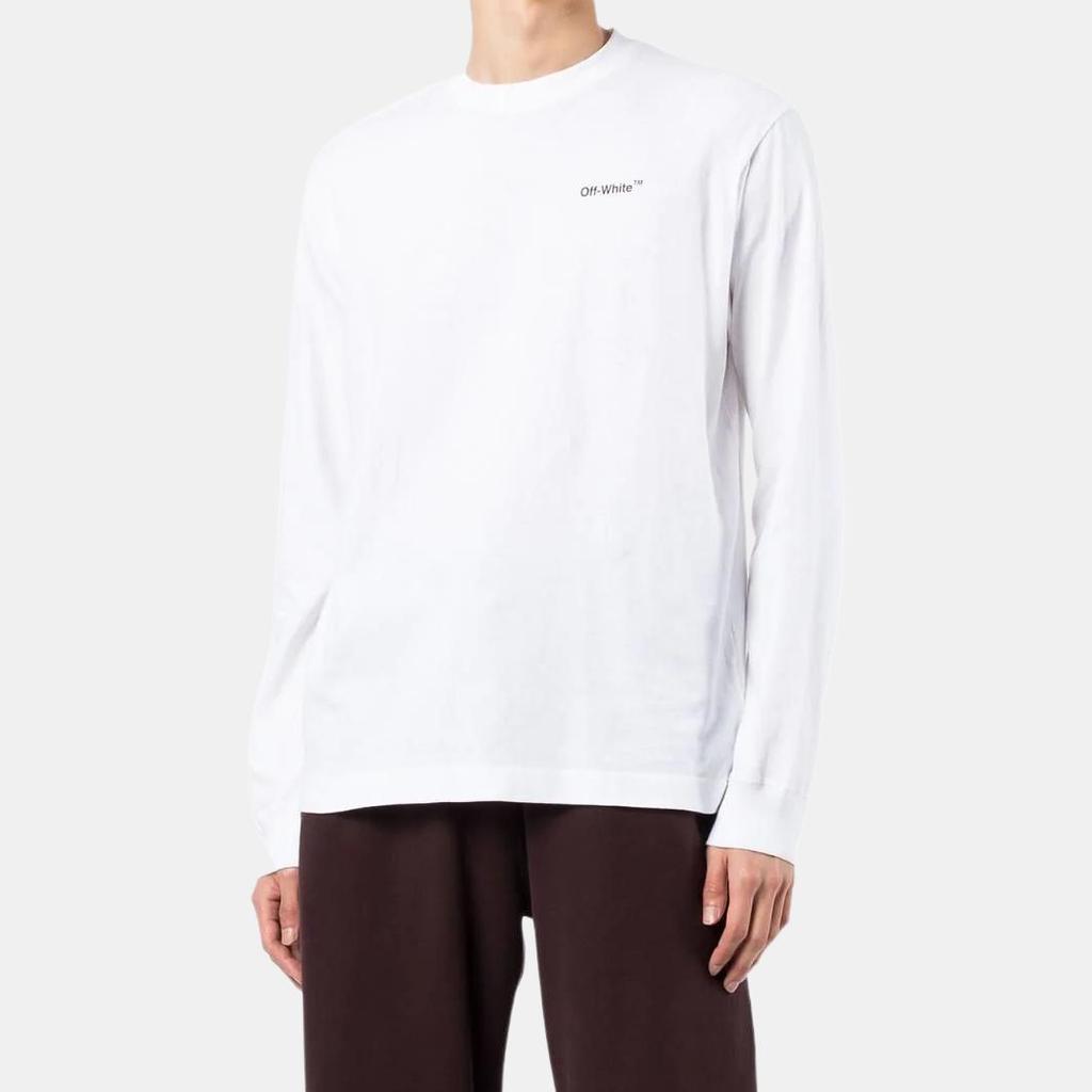 OFF WHITE Caravaggio Pfeil Skate Langarm T-Shirt OMAB064C99JER00301100110