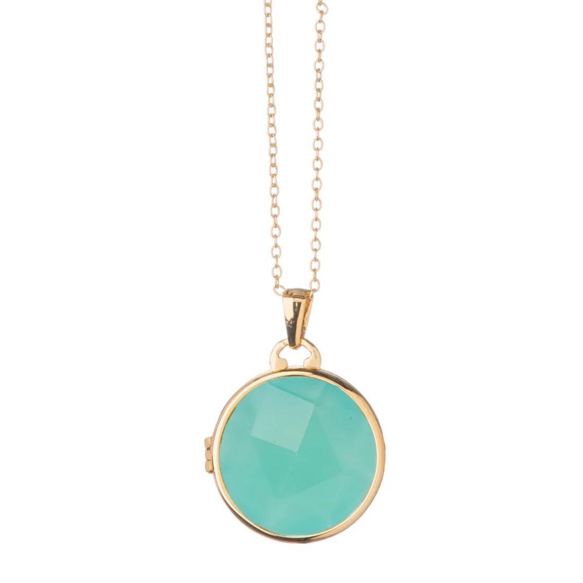 Round Fritillary Photo Box Necklace With Key Pendant Retro Tibetan Memory Light Luxury Necklace