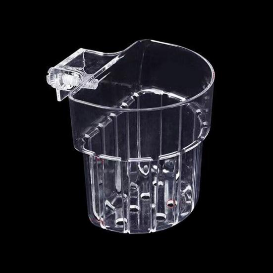Aquarium Plant Holder Fish Tank Clear Hydroponic Planter Aquaponic Plant Holder Basket for Fish Tank Aquascape Decoration