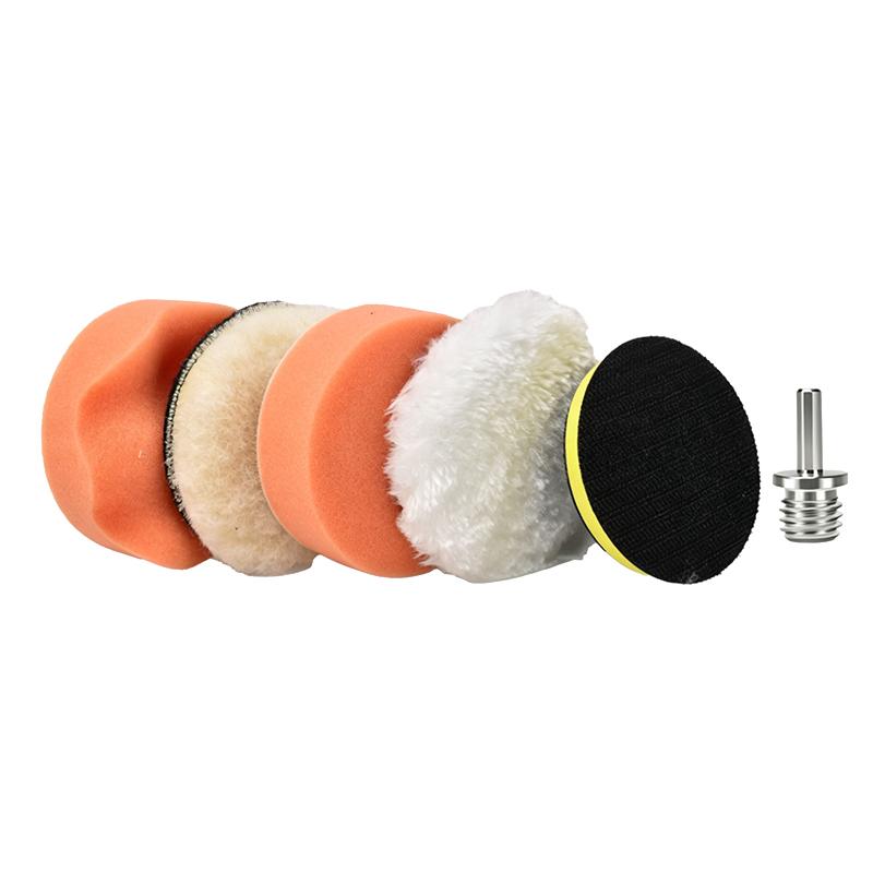 6/8/11/12Pcs Car Buffing Polishing Pad Kit With Various Grit Sponge Pads And Drill Adapter Perfect For Car Detailing Waxing