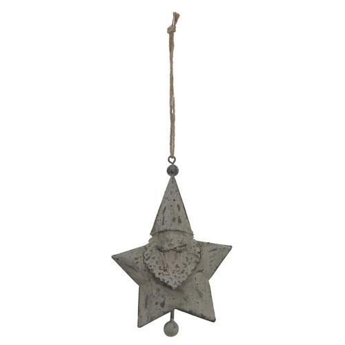 Hill Interiors Rustic Santa Christmas Hanging Decoration