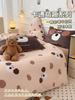 Thickened Milk Fleece Bed Four-Piece Set Maillard Bedding Coral Fleece Student Quilt Cover Bed Sheet Three-Piece Set
