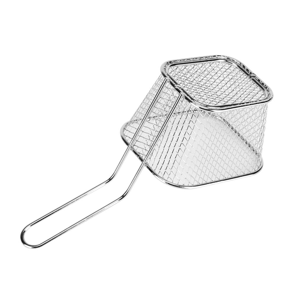 Small Gold Metal Baskets for Serving Chips Fryer Cooking Tool