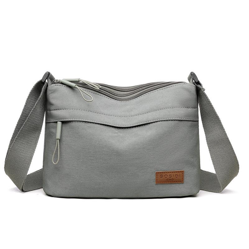 Women s 2026 Oxford Cloth Lightweight Crossbody Bag - Versatile Nylon Fashion Shoulder Bag серый