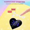 220W Rhinestone Dual Light Nail Lamp: Portable, Quick-Dry, Gel-Curing with No Blackening
