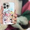 Beliebte Anime-Mädchen mattierte Handyhülle Für iPhone 17 16 15 14 Plus 13 12 11 Pro Max X Xs XR Silber Hartschalen-Cover