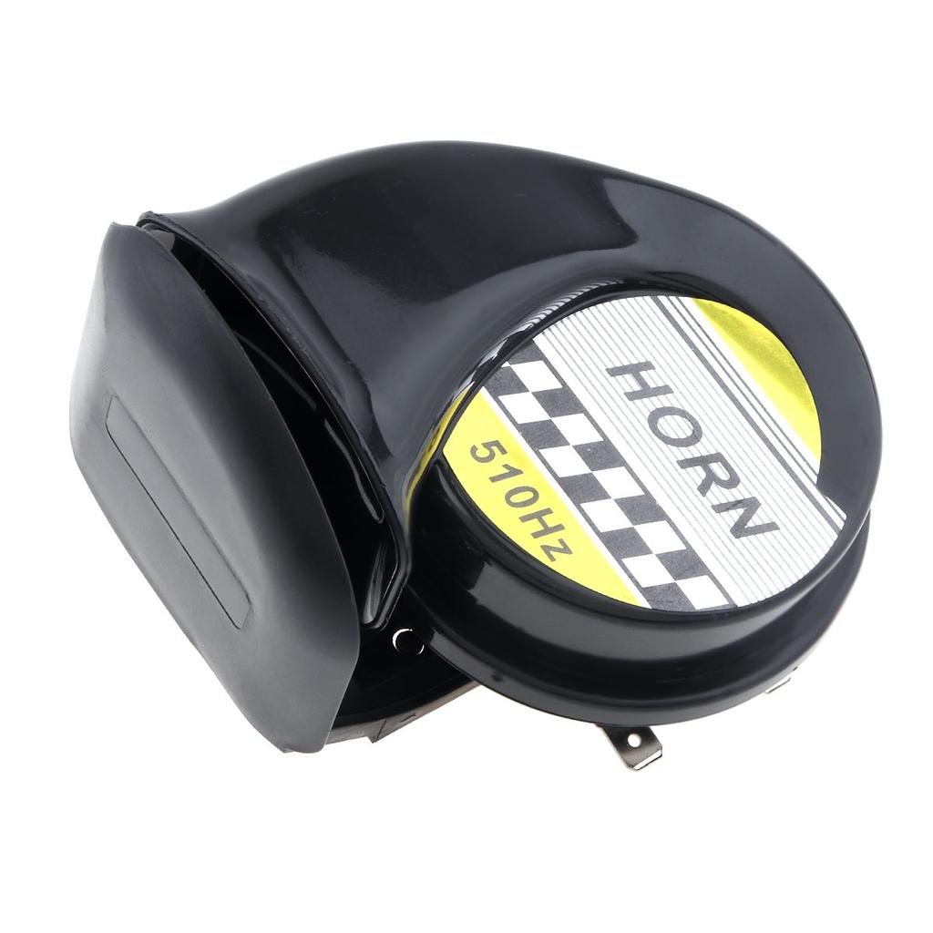DC 12V 115dB Universal Car Horns Signal Single Sound ABS Snail Horn Claxon Fit for Motorcycles Bicycles Automobiles Cars Vehicle