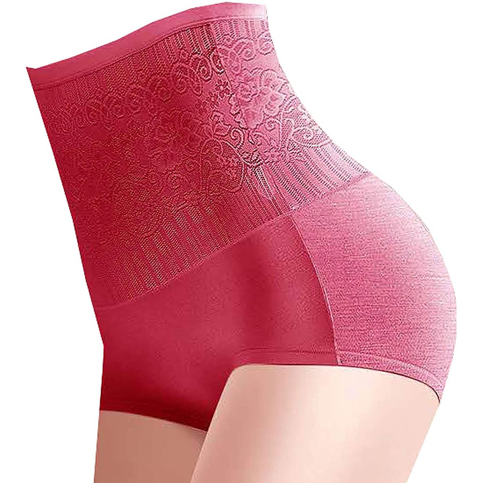 Женские однотонные трусы для коррекции фигуры на животе и бедрах с высокой талией — фото 10