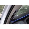 For Volvo XC90 2016- Matte Silver A Pillar Vent Air Outlet Frame Trim 2PCS