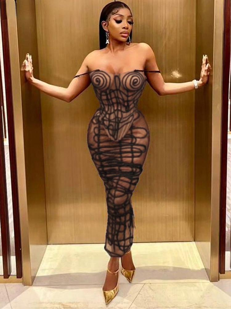 

Летние сексуальные шикарные комплекты из двух предметов без рукавов, женские винтажные топы на бретелях + нерегулярные темные юбки, женские темные расколы, клубная уличная одежда S коричневый