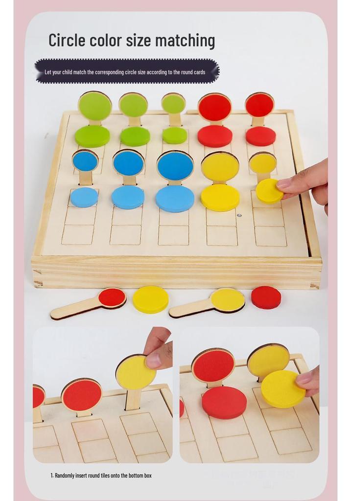 Montessori Wooden Math Board: Early Childhood Educational Toy for Kindergarten