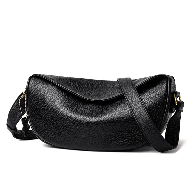 

100% Натуральная Кожа Женская Сумка на Плечо Люксовый Бренд Женская Сумка Дизайнерские Полумесяц Коровья Кожа Женские Сумки-Мессенджеры bolsas