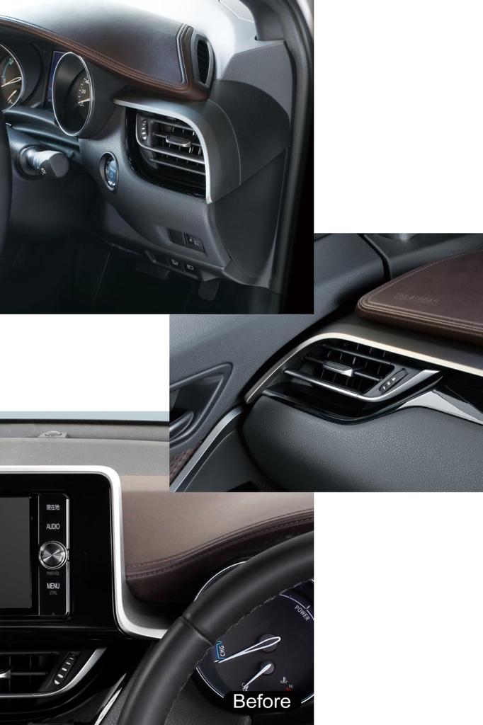 Tsuchiya Yac Air Conditioner Drink Holder for Driver and Passenger Smartphone C-HR Car-Specific Seats, Black/Silver, Holder, SY-C1, SY-C2, SY-C11