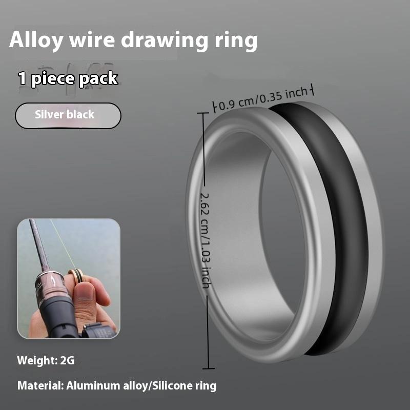 Alloy Cable Ring for Fishing Line Cutting Anti-slip Hand Protection Reel Leader Knot Tying Tool Fast Tightening