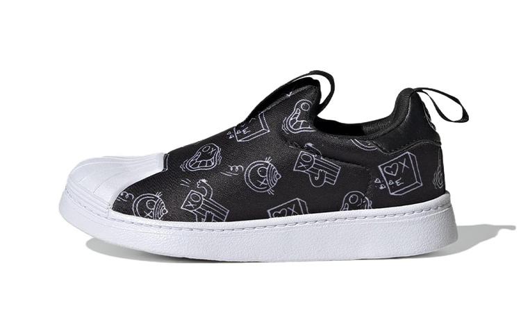 LEGO x Adidas Originals SUPERSTAR 360 Low top Skateboard Shoes Black White Children Aged 3 7 Years Old HQ4101 28.5