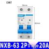 Chint NXB Air Switch Circuit Breaker: 1P, 2P, 3P, 4P Household Type D Three-Phase Disconnector 380V.