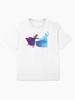 Frozen Sisters Inspired Silhouette Oversized T-Shirt
