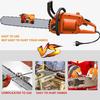 Chainsaw Sharpener Jig Kit, Portable Universal Chain Saw Sharpener Tool with 5 PCS High Hardness Burrs, Manual Hand Crank Chainsaw Sharpener,