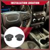 No.84090238/13580623 Car Center Console Power Outlet Cap Cover for Chevrolet Silverado 1500 2014-2018 / Inner/Durable / 2 Pcs Replace Parts