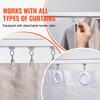 VEVOR Ceiling Curtain Track Set, 5.9 FT/1.8 Meter, Sliding Ceiling Track System for Curtains
