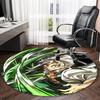 1pc Demon Slayer1 Print Round Carpet Chair Round Carpet Suitable for Bedroom Living Room Home Decorative Carpet