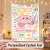 Custom Personalized Tapestry,Kirby Print Custom Name Text Wall Art Hanging for Bedroom