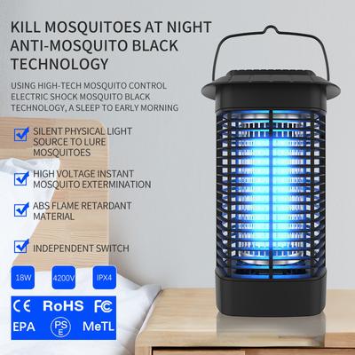 Indoor High-voltage Electric Mosquito Repellent Lamp Portable ABS Flame-retardant Material Mosquito Killer 360 ° Mosquito Trap Lamp