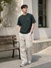 HANGTEN Unisex Stretch Cargo Wide Pants_130(10570-050-401-41)