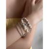 European and American Cross Pearl Multi-Layer Bracelet Women Ins Accessible Luxury Special-Interest Design Exquisite Fancy Bracelet Bracelet