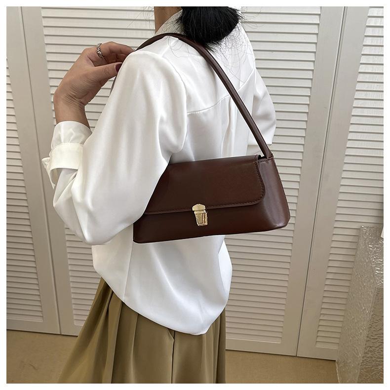 Modische Damen-Schultertasche aus Kunstleder mit einzelnem Riemen, Crossbody-Tasche